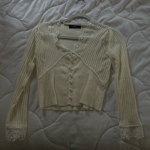 White lace blouse
